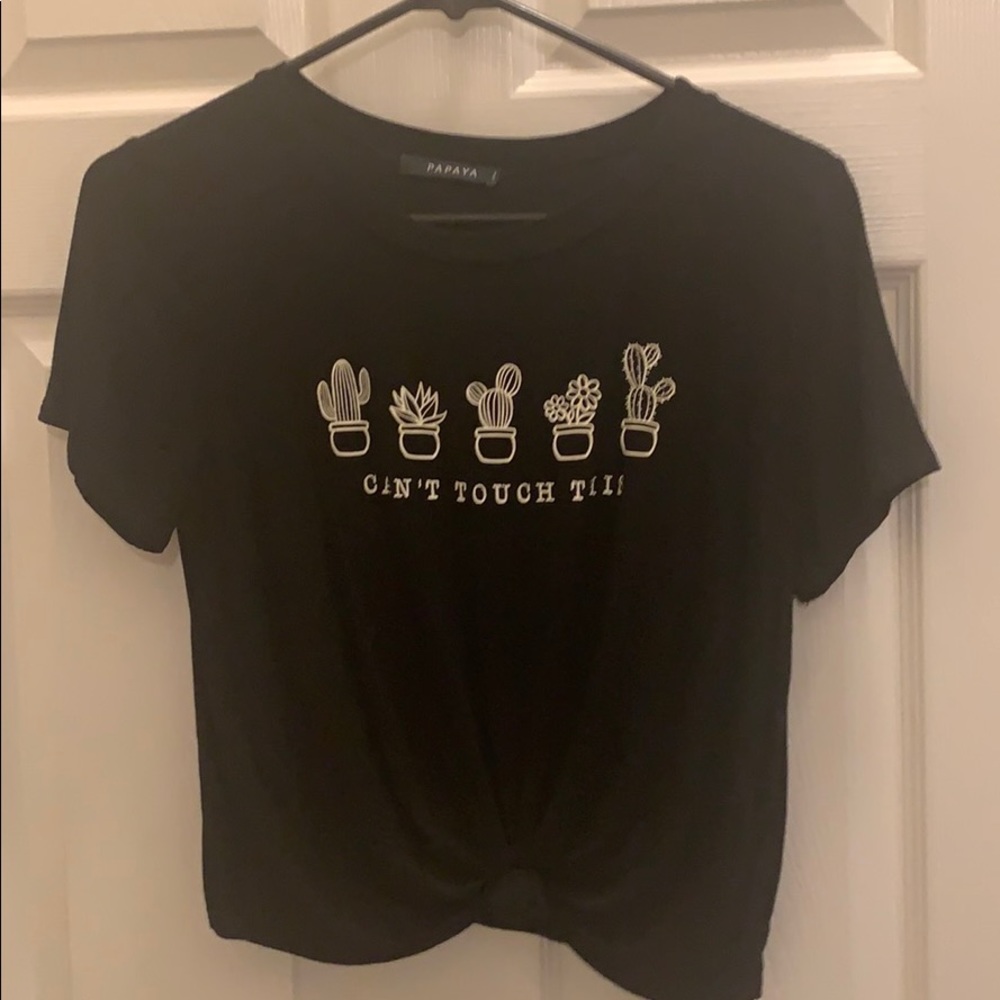 Can’t touch this 🌵 crop top